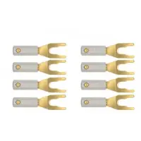 Разъем Wire World Set of 8 Uni-Term Gold Spades w/Sockets