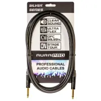 Инструментальный кабель AuraPRO SLV-JM/JM-3m