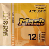 Markbass bright series dv12brbz1047ac  струны для 12-стр. акустической гитары, 10-46, бронза 80/20