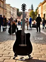Акустическая гитара ON Music Street Singer, Black
