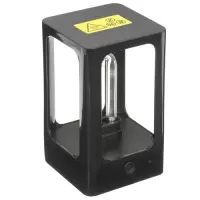 iconBIT ULIGHT S (black) - Ультрафиолетовая лампа, для обеззараживания воздуха в помещениях, встроенный аккумулятор 2000 мАч, таймер 30 мин, датчик движения, цвет черный