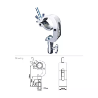 KCP-839 Handcuff Clamp w/TVMP Adapter. Струбцина (TVMP) KUPO