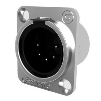 Seetronic J5F2C Панельный разъём XLR тип D, "папа", 5-контактный