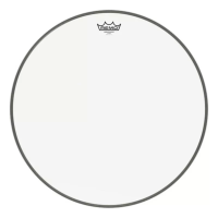 BR-1324-00 REMO 24" Ambassador clear, верхний пластик для большого барабана, прозрачный. Сделан из однослойного майлара толщиной 10 mil. Звучит открыто, с яркими высокими частотами, и атакой. США