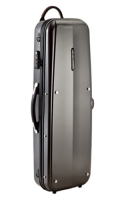 Violin case GLCASE GLK-V(18) - Надежный и легкий кейс-трансформер для скрипки 4/4 из поликарбоната. Цвет серый.