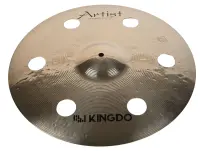 KINGDO 18" ARTIST BRIGHT O-ZONE CRASH - Тарелка крэш 18" , B20, средней толщины, полировка, с отверстиями, тон яркий