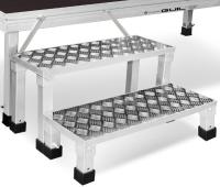 GUIL ECD20-60 модульная лестница 3 ступени: 20 см, 40 см и 60 см для сцены 80 см, материал - алюминий