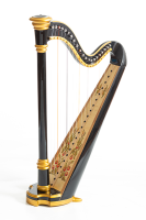 MLH0014 Capris Арфа 21 струнная (A4-G1), цвет черный глянцевый, Resonance Harps