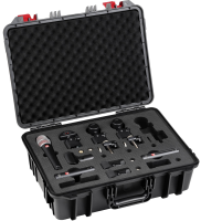 SE ELECTRONICS V PACK CLUB - набор микрофонов для ударной установки. В комплекте: 1 х микрофон V KICK, 2 х микрофона V BEAT, 3 х крепления V CLAMP, 1 х микрофон V7 X, 2 х конденсаторных микрофона sE7, пластиковый кейс