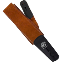 LIS-201-S275-BRN Ремень для гитары с блокировой, замша, коричневый, Lock-It Straps, D'Andrea