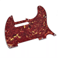 TL-STD-RT пластиковый 3-слойный пикгард для электрогитары "Telecaster", стандартная конфигурация, цвет красный черепаховый, Donlis