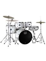 Mapex CM5295FTCFH Ударная установка из 5-ти барабанов, COMET series: BD2216, TT1007, TT1208, FT1614, SD1450, педаль P250, стойки: H250, C250, B250, S250, стул T400, тарелки 14" HIHAT +16" CRASH + 20" RIDE, цвет WHITE THIN GRAIN