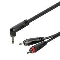 ROXTONE RAYC110/1 Аудиокабель , D:4x8mm., 2x1x0,14mm2, Экр.:90%, (6,3mm Stereo Jack - 2 x RCA), 1 м Вес: 0,07кг, поставляется по 100шт. в коробке: 46х32х23см