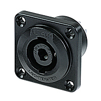 Neutrik NLT4MP-BAG панельный разъем Speakon female 4-контактный, металлический черненый корпус