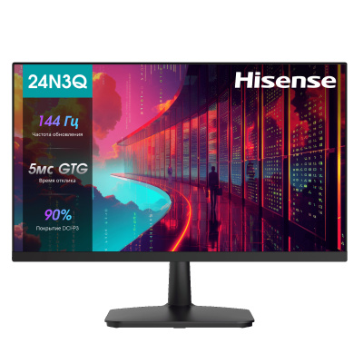 Монитор Hisense 24" 24N3Q, 1920x1080, IPS, 144Hz, HDMI+D-SUB, black